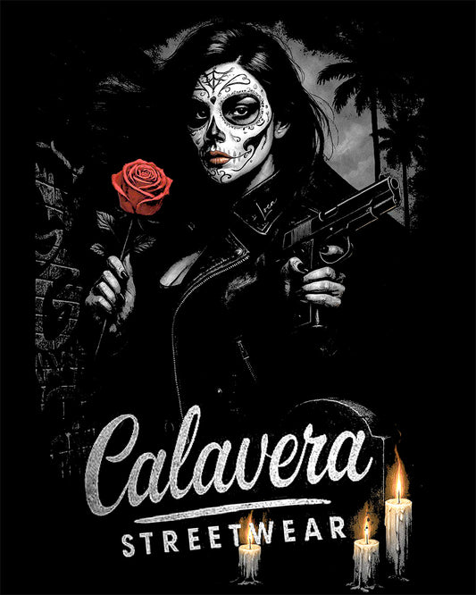 T-SHIRT Rose & Shadow Calavera