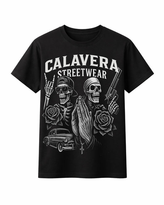 T-SHIRT Street Prayer Calavera