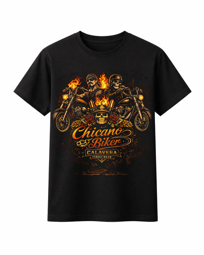 T-SHIRT Chicano Biker – Calavera Edition