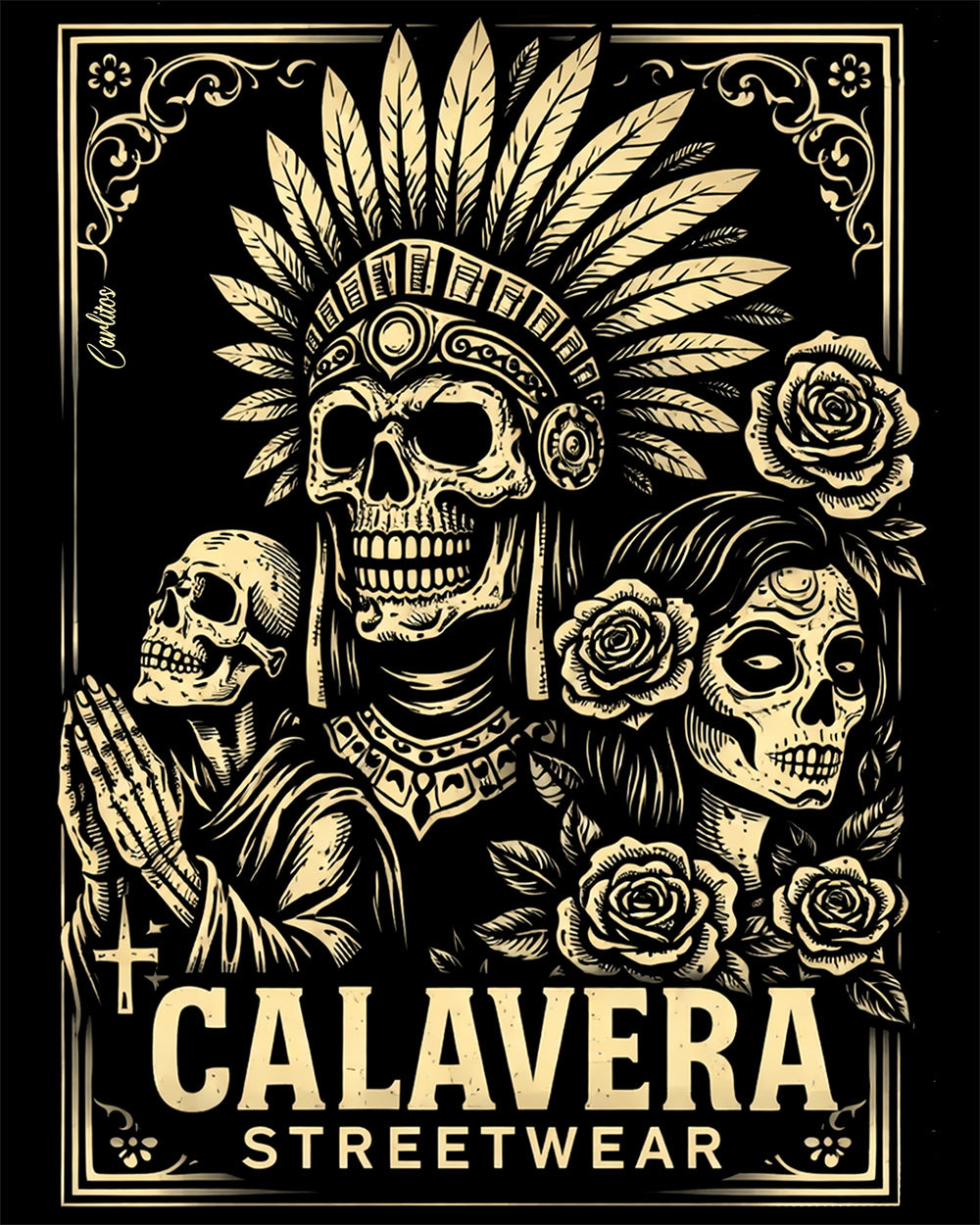 T-SHIRT Golden Heritage Calavera