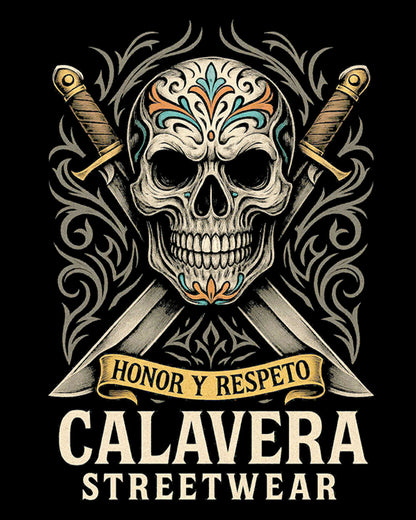 T-SHIRT Honor y Respeto – Calavera